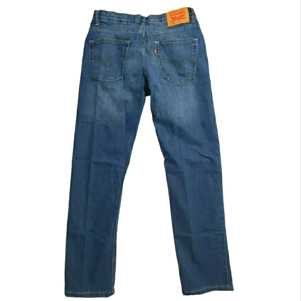 Boys Levi's 16 Reg Regular 28X30 Denim Jeans Blue 514 Slim Straight